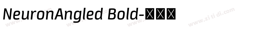 NeuronAngled Bold字体转换